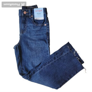 Girl's High-Rise Straigh Raw Hem Ankle Stretch Jean Size 7